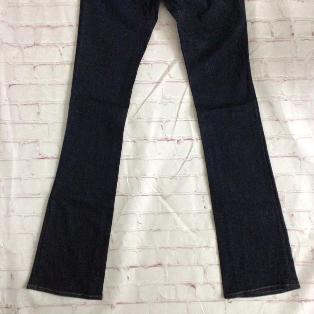 Lucky Brand Lolita Boot Dark Wash Denim Blue Jeans - Size 00 24/34 Long - Picture 6 of 11